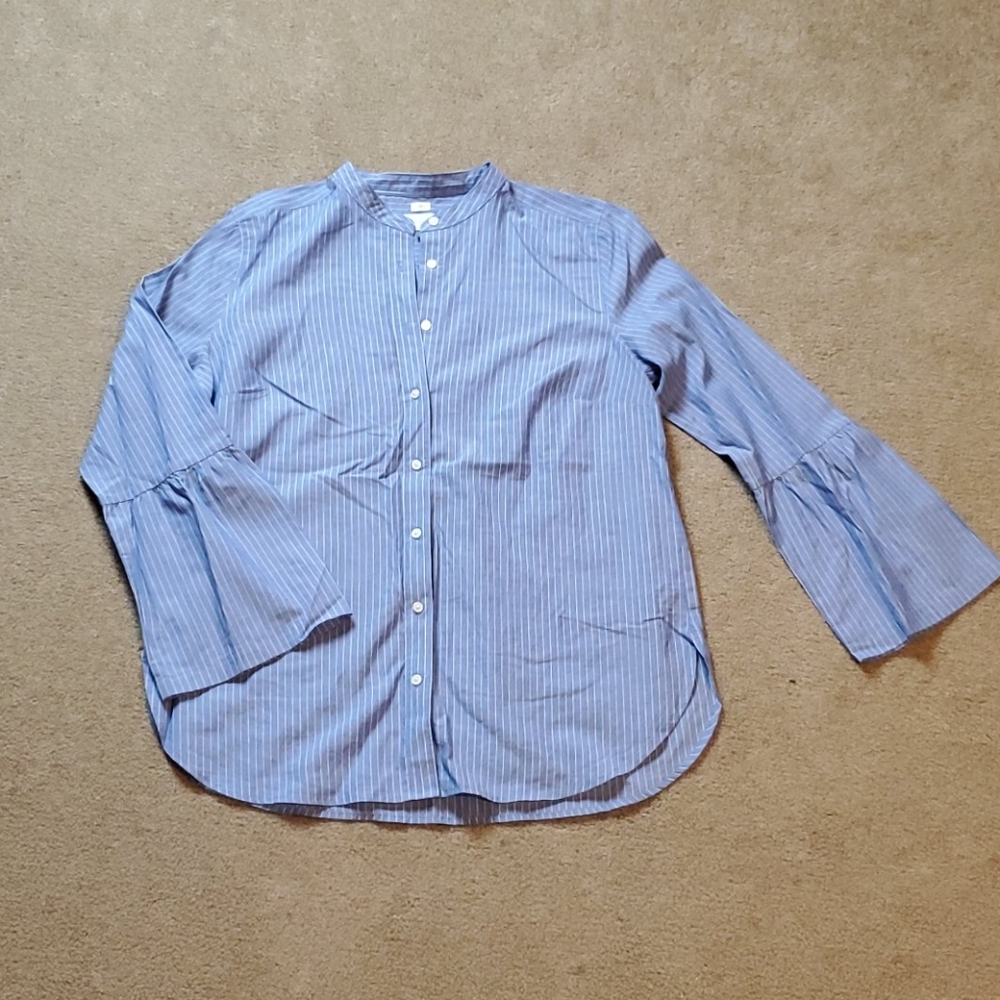 Ann Taylor LOFT Pinstripe Blouse